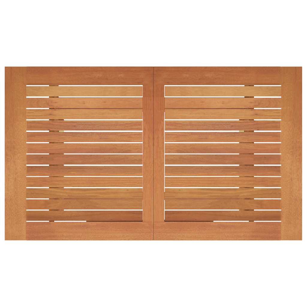 Tavolo Giardino Pieghevole 120x70x75cm Legno Massello Eucalipto