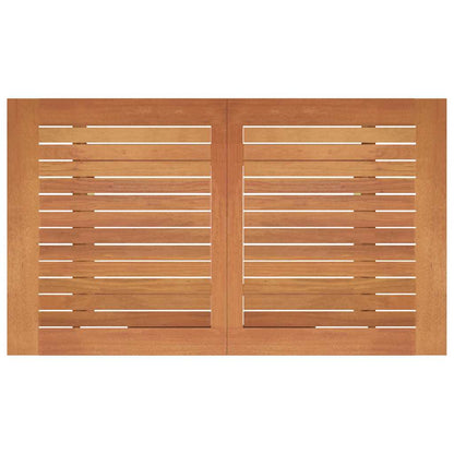 Tavolo Giardino Pieghevole 120x70x75cm Legno Massello Eucalipto