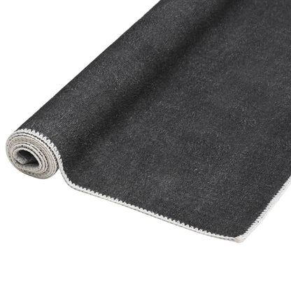 Tappeto Lungo Stampato Lavabile Antracite 80x300 cm Poliestere