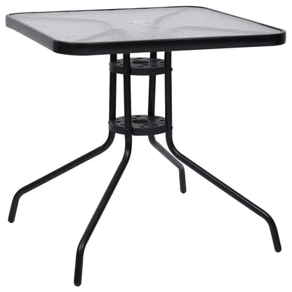 Set Mobili da Pranzo per Giardino 5 pz Nero