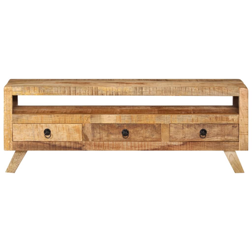 Mobile Porta TV 110x30x40 cm in Legno Massello di Mango