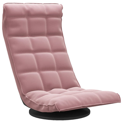 Sedia da Pavimento Girevole Rosa in Velluto