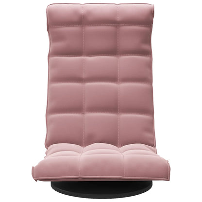 Sedia da Pavimento Girevole Rosa in Velluto