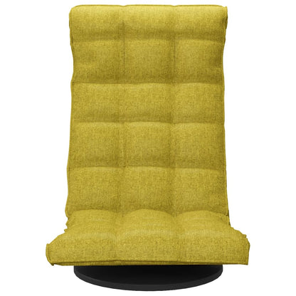 Sedia da Pavimento Girevole Verde in Tessuto