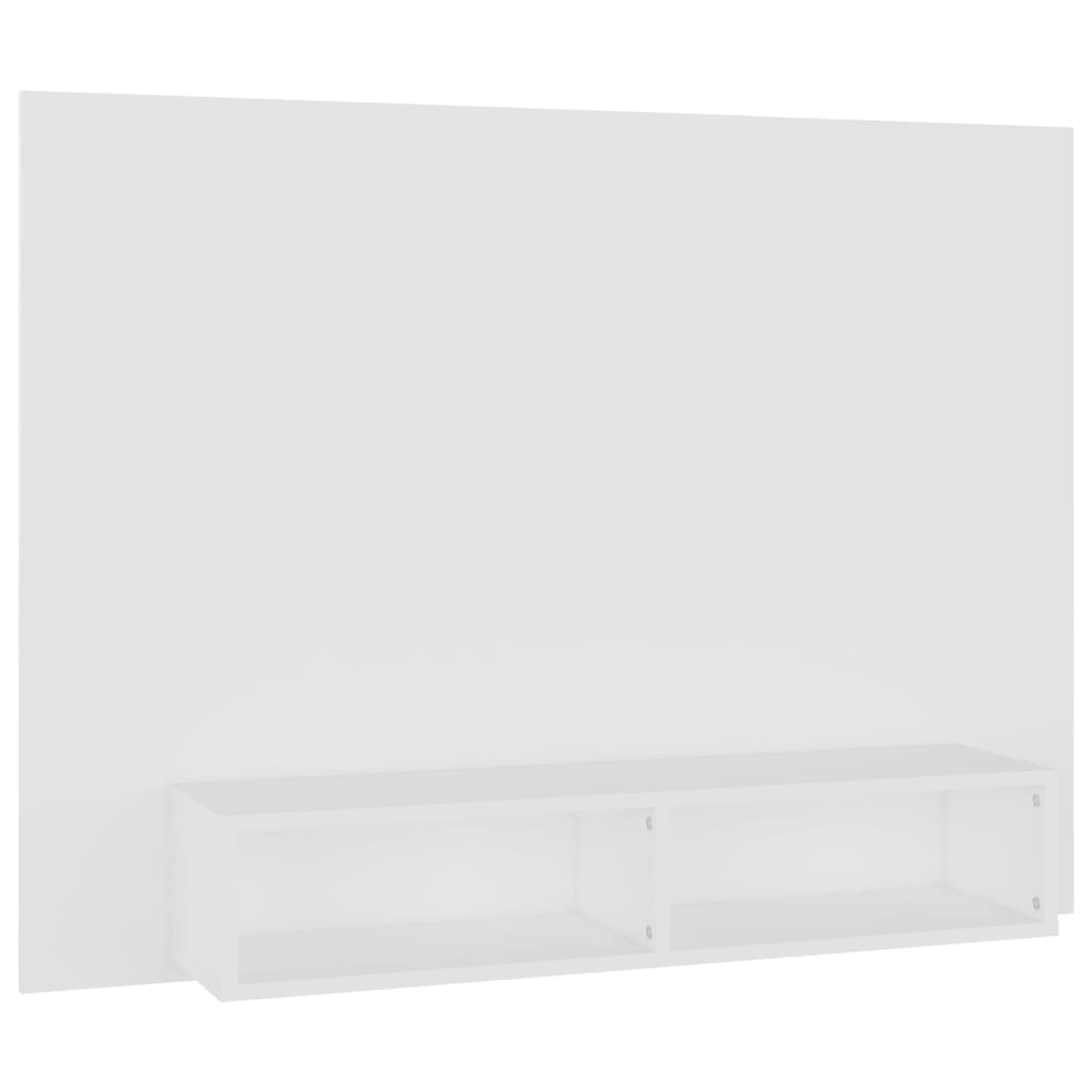 Mobile TV a Muro Bianco 120x23,5x90 cm in Legno Multistrato