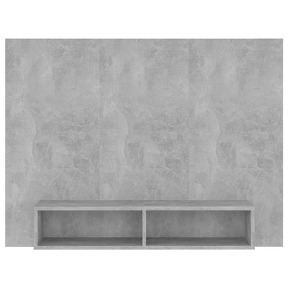 Mobile TV a Muro Grigio Cemento 120x23,5x90cm Legno Multistrato