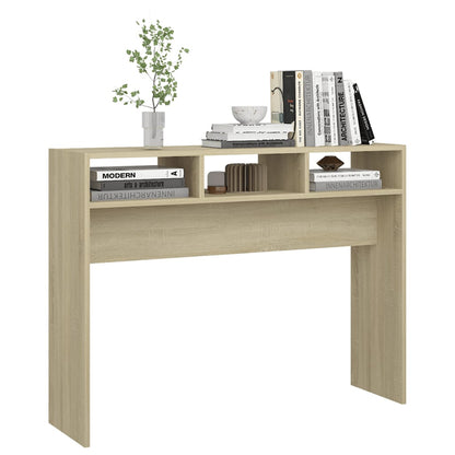 Tavolino Consolle Rovere Sonoma 105x30x80 cm Legno Multistrato