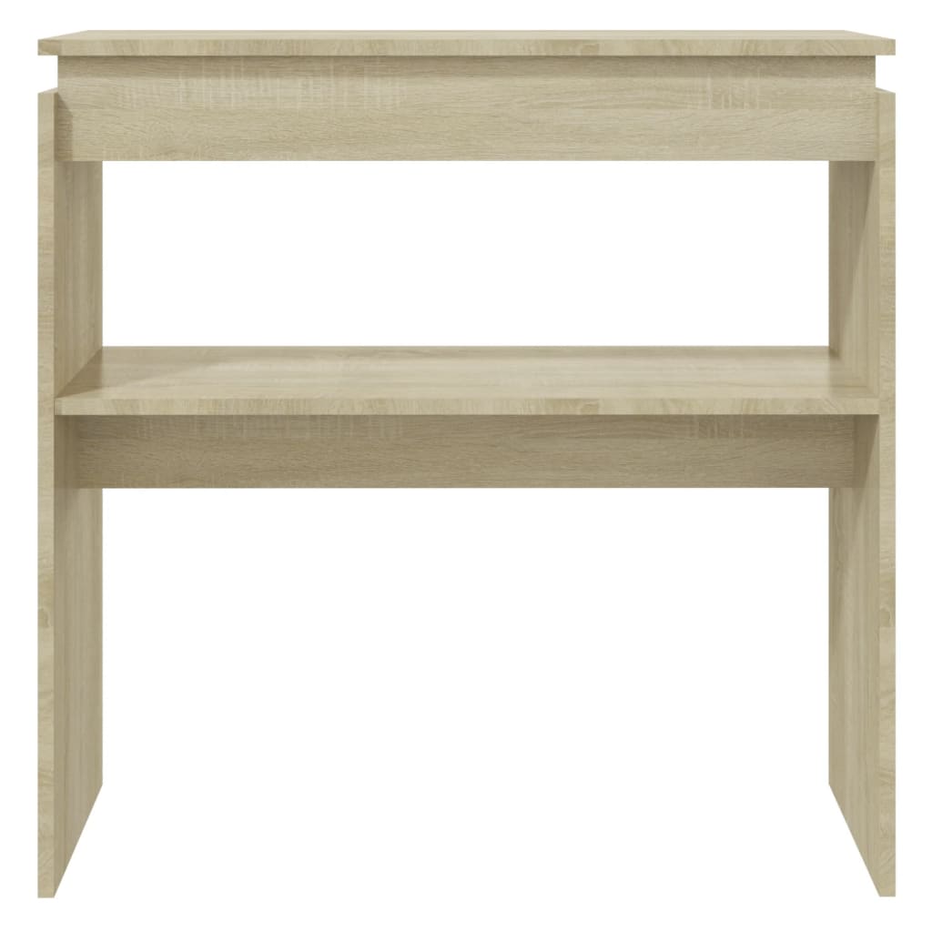 Tavolino Consolle Rovere Sonoma 80x30x80cm in Legno Multistrato