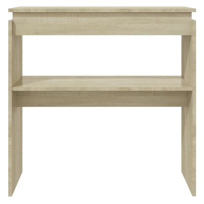 Tavolino Consolle Rovere Sonoma 80x30x80cm in Legno Multistrato