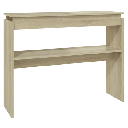 Tavolino Consolle Rovere Sonoma 102x30x80 cm Legno Multistrato