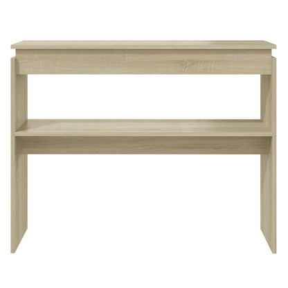Tavolino Consolle Rovere Sonoma 102x30x80 cm Legno Multistrato
