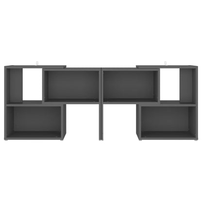 Mobile TV Grigio 104x30x52 cm in Legno Multistrato