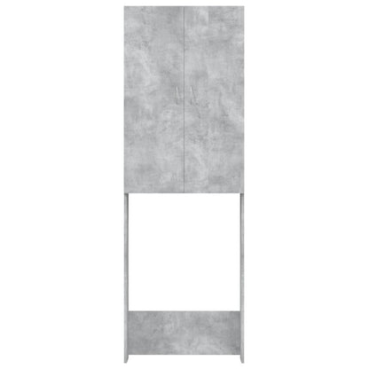 Mobile per Lavatrice Grigio Cemento 64x25,5x190 cm