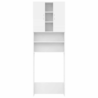 Mobile per Lavatrice Bianco 64x25,5x190 cm