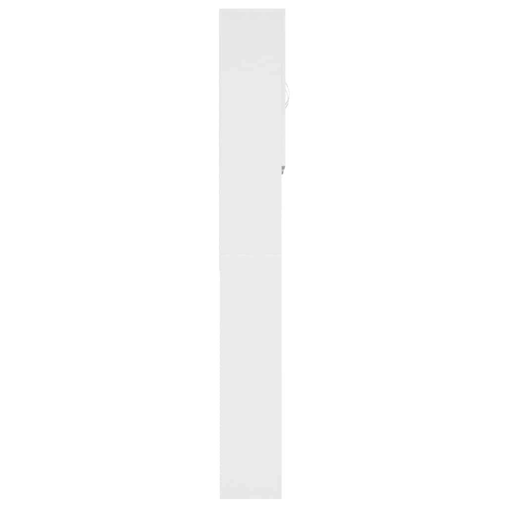 Mobile per Lavatrice Bianco 64x25,5x190 cm
