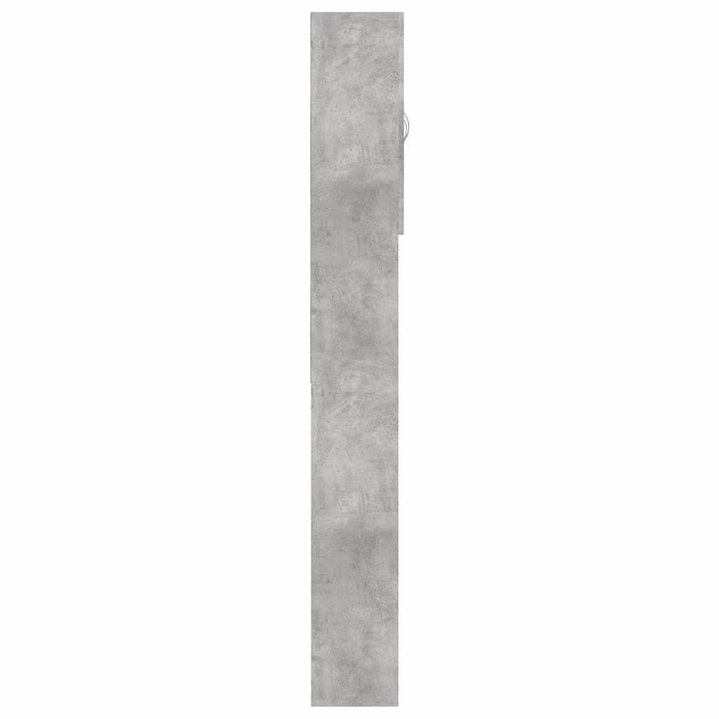 Mobile per Lavatrice Grigio Cemento 64x25,5x190 cm