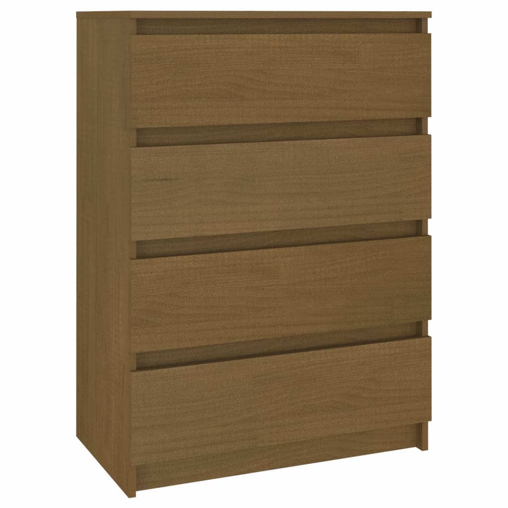 Armadietto Marrone 60x36x84 cm in Legno Massello di Pino