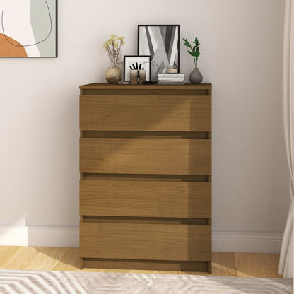 Armadietto Marrone 60x36x84 cm in Legno Massello di Pino