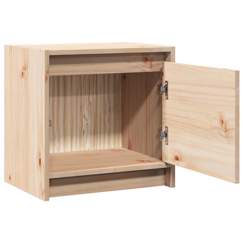 Comodini 2 pz 40x30,5x40 cm in Legno Massello di Pino