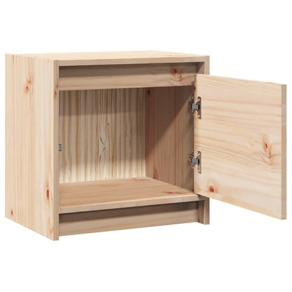 Comodini 2 pz 40x30,5x40 cm in Legno Massello di Pino