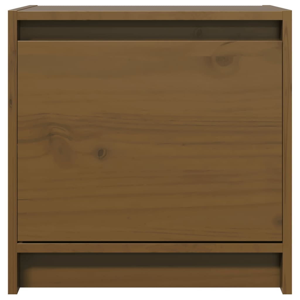 Comodini 2 pz Ambra 40x30,5x40 cm in Legno Massello di Pino