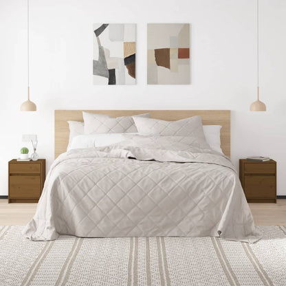 Comodini 2 pz Ambra 40x31x40 cm in Legno Massello di Pino