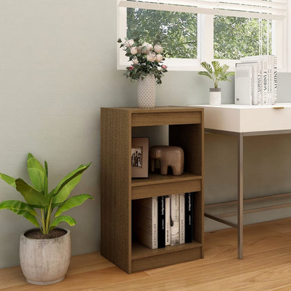 Libreria Marrone Ambra 40x30x71,5 cm in Legno Massello di Pino