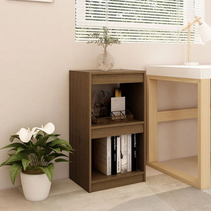 Libreria Marrone Ambra 40x30x71,5 cm in Legno Massello di Pino