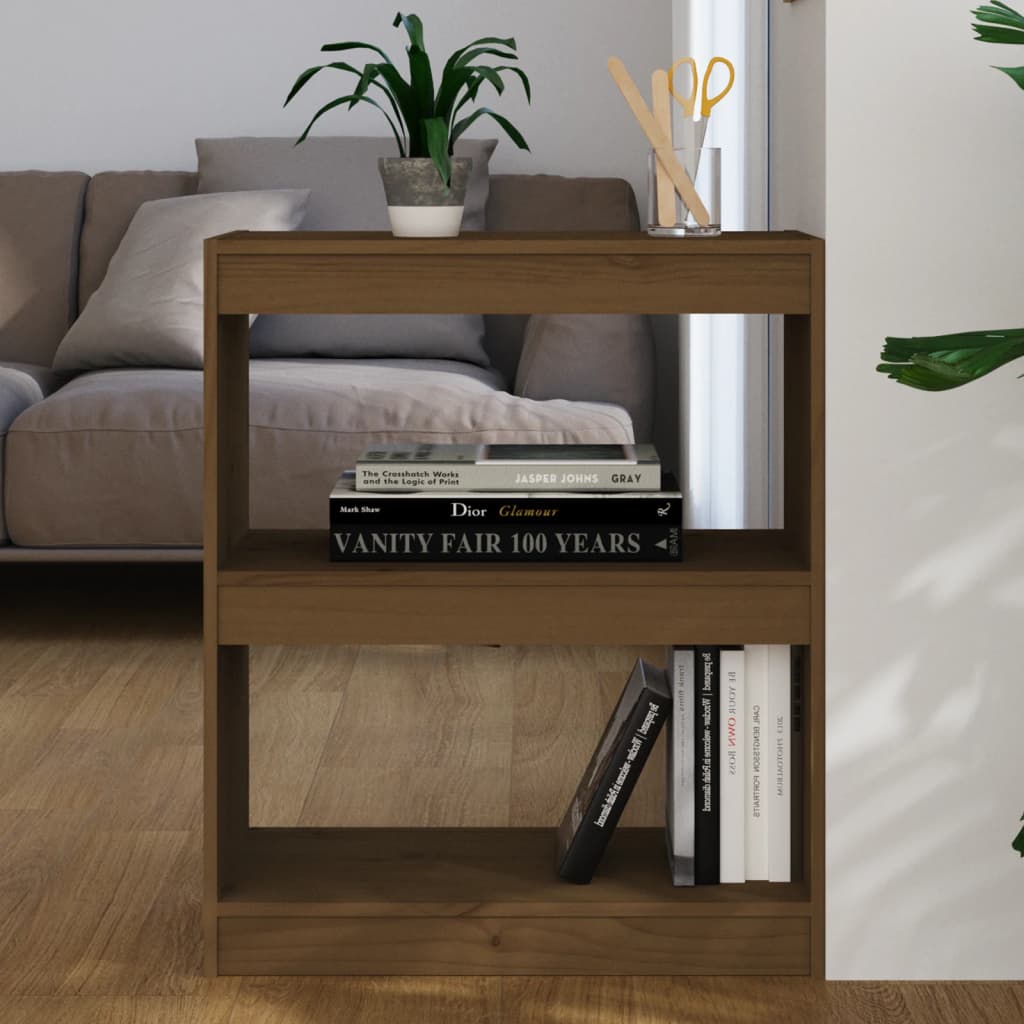 Libreria/Divisorio Ambra 60x30x71,5 cm Legno Massello di Pino