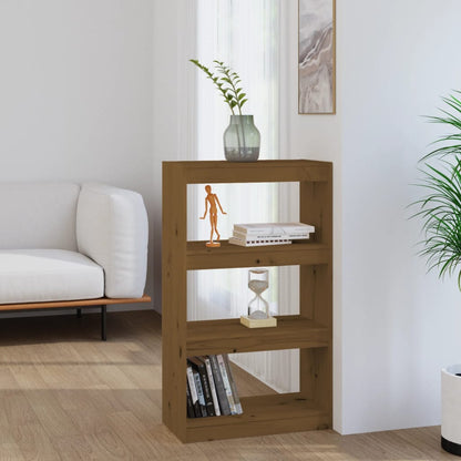 Libreria/Divisorio Ambra 60x30x103,5 cm Legno Massello di Pino