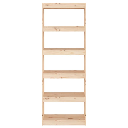 Libreria/Divisorio Grigio 60x30x167,5 cm in Massello di Pino