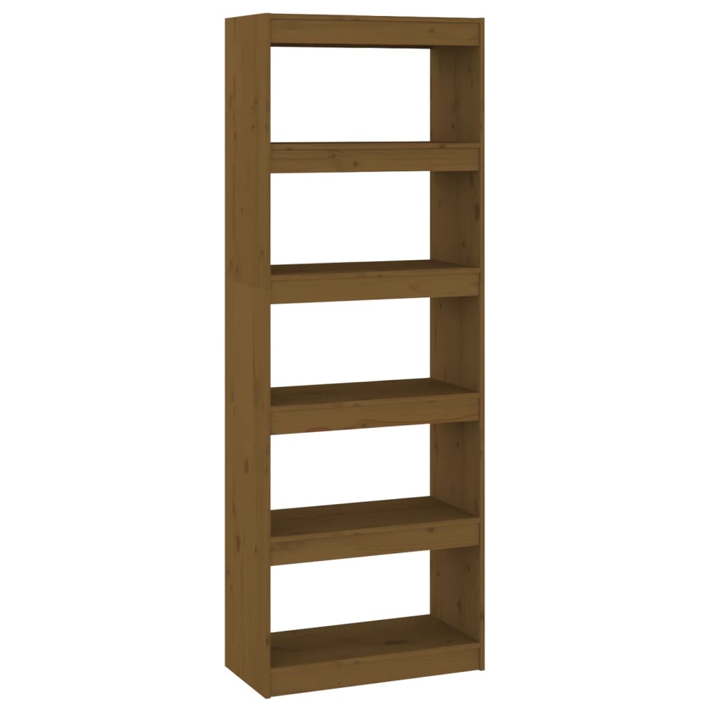 Libreria/Divisorio ambra 60x30x167,5 cm Legno Massello di Pino