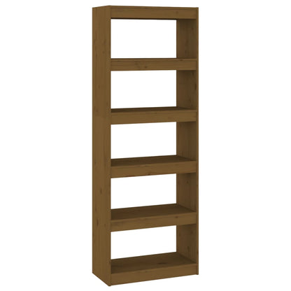Libreria/Divisorio ambra 60x30x167,5 cm Legno Massello di Pino