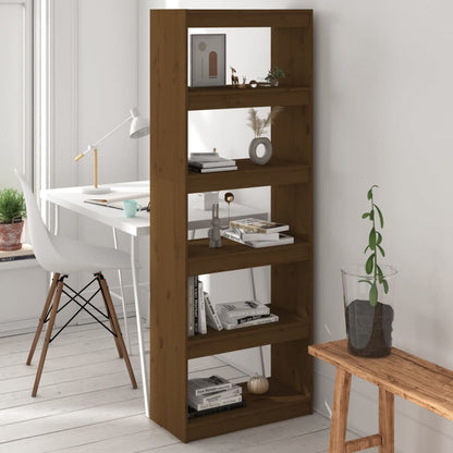 Libreria/Divisorio ambra 60x30x167,5 cm Legno Massello di Pino