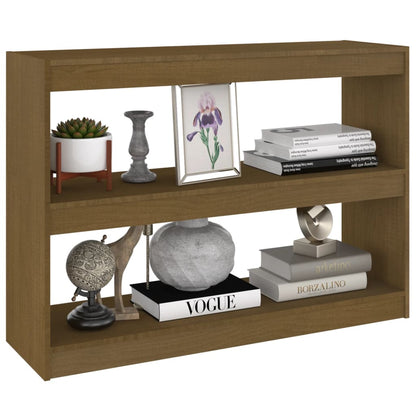 Libreria/Divisorio Marrone 100x30x167,5 cm in Massello di Pino