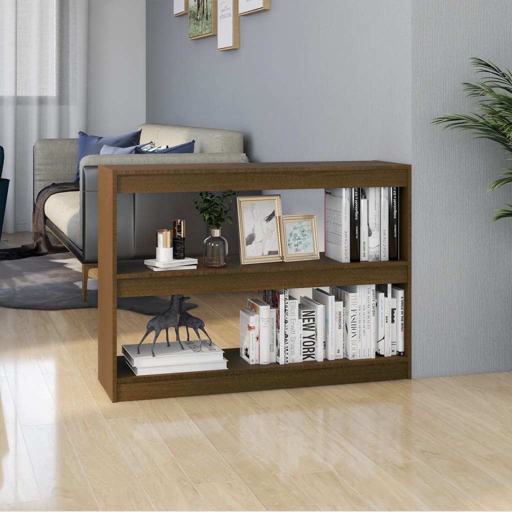 Libreria/Divisorio Marrone 100x30x167,5 cm in Massello di Pino
