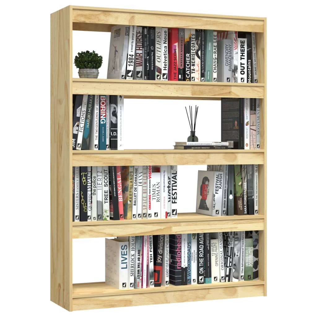Libreria/Divisorio 100x30x135,5 cm Legno Massello di Pino