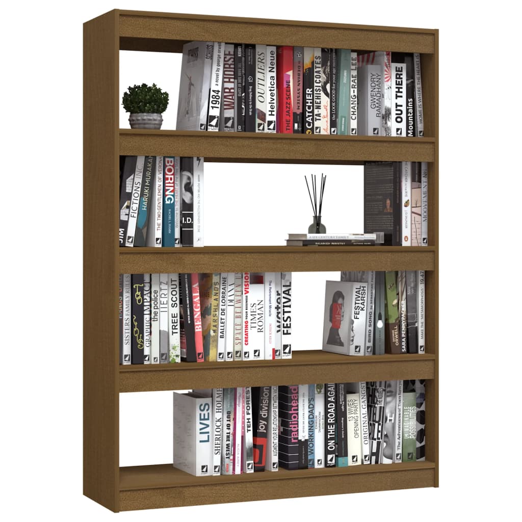 Libreria/Divisorio Ambra 100x30x135,5 cm in Massello di Pino