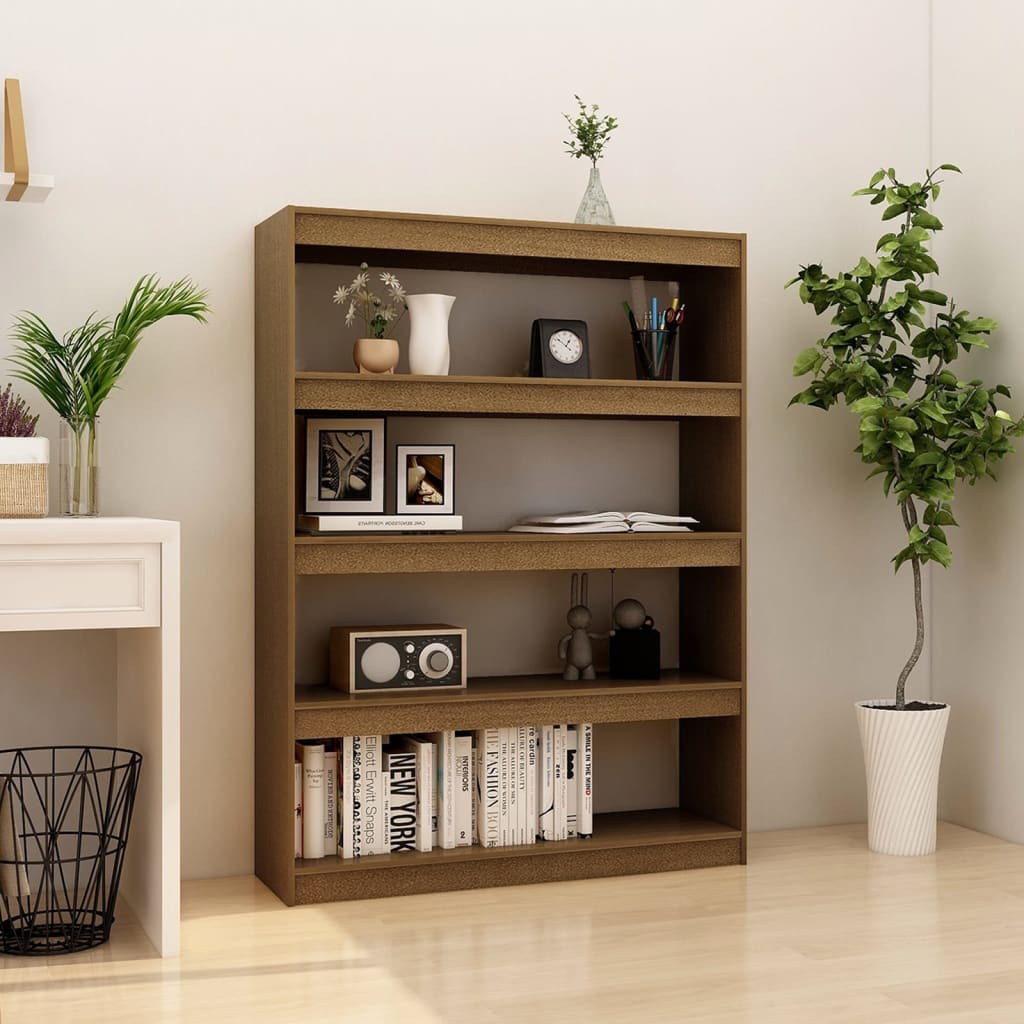 Libreria/Divisorio Ambra 100x30x135,5 cm in Massello di Pino