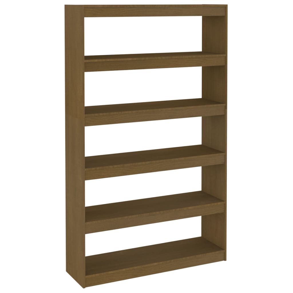 Libreria/Divisorio Marrone 100x30x167,5 cm in Massello di Pino