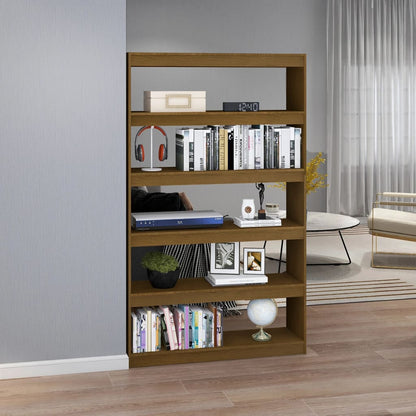 Libreria/Divisorio Marrone 100x30x167,5 cm in Massello di Pino