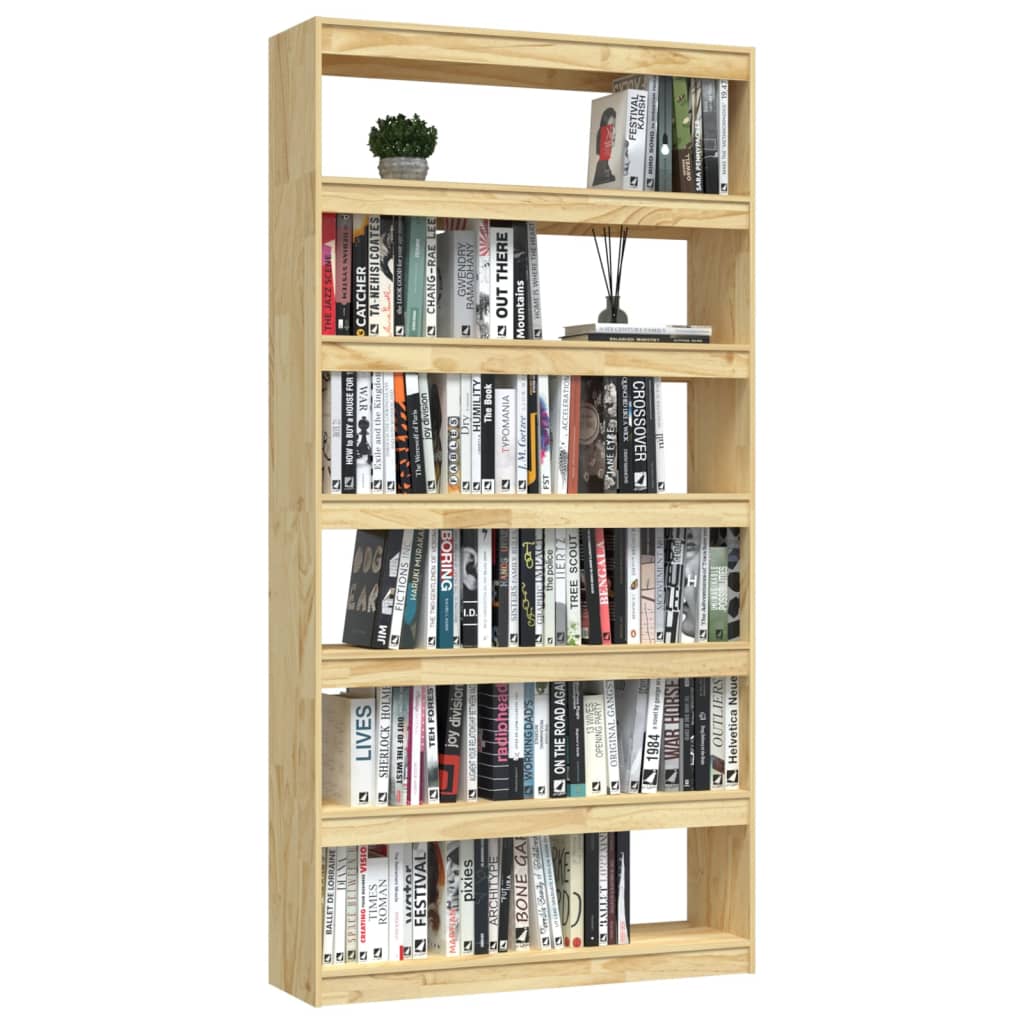 Libreria/Divisorio 100x30x200 cm Legno Massello di Pino