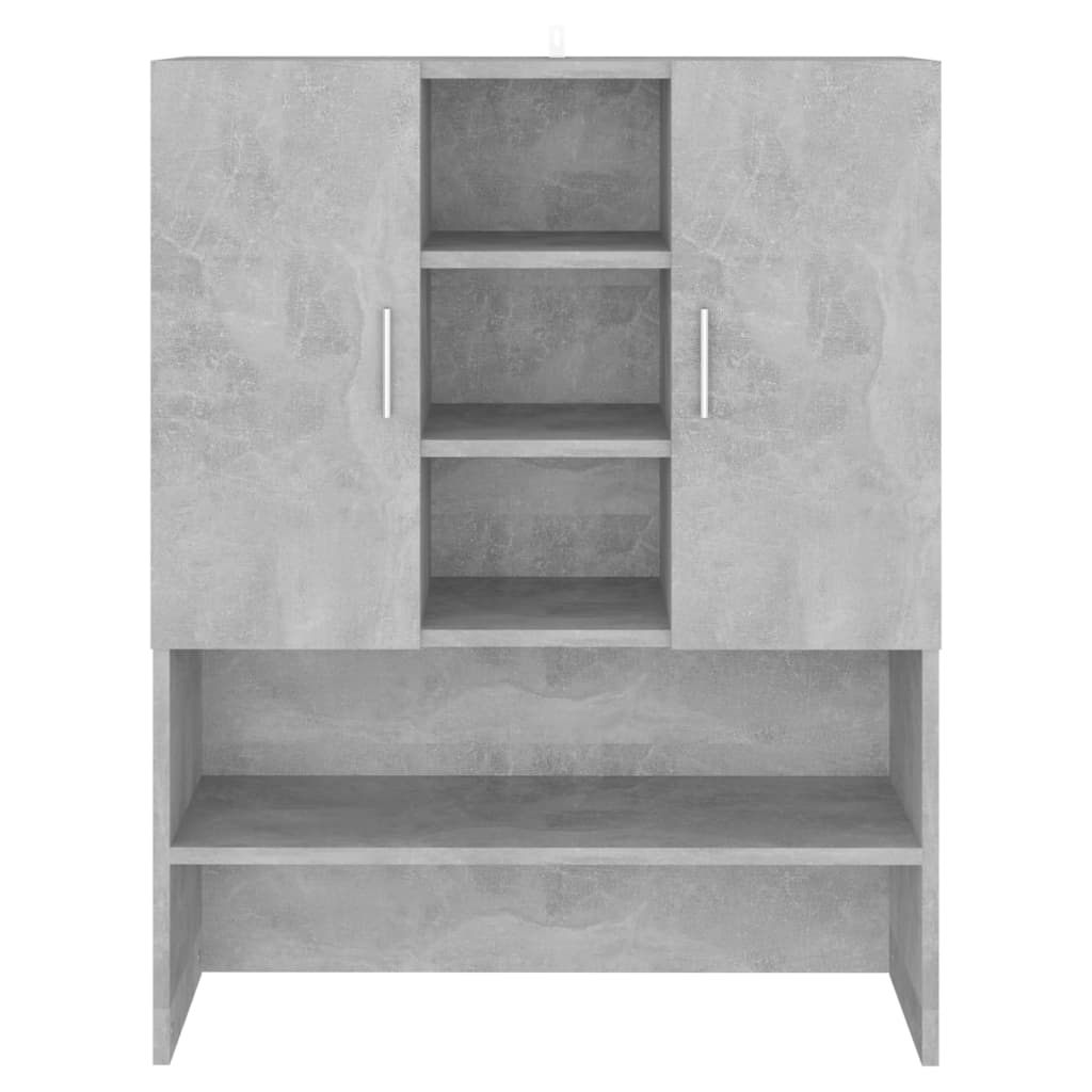 Mobile per Lavatrice Grigio Cemento 70,5x25,5x90 cm