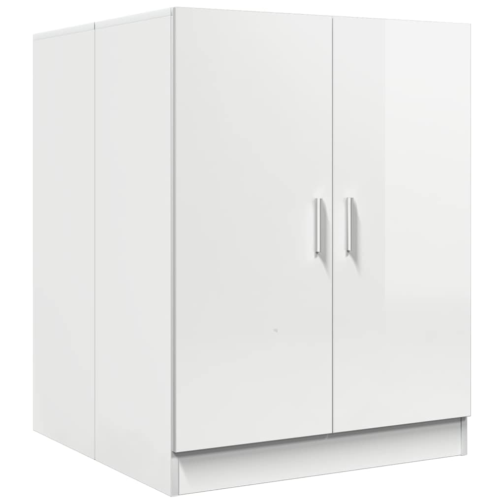 Mobile per Lavatrice Bianco Lucido 71x71,5x91,5 cm