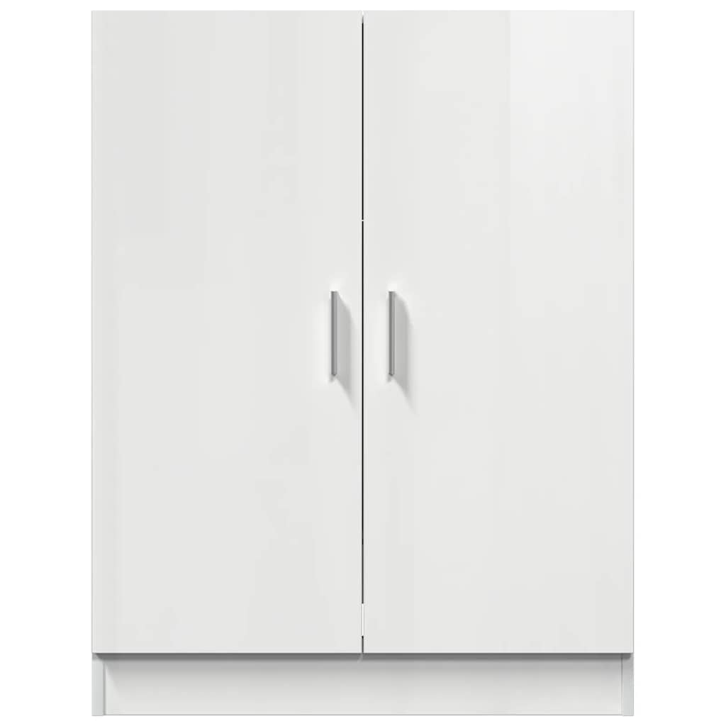 Mobile per Lavatrice Bianco Lucido 71x71,5x91,5 cm