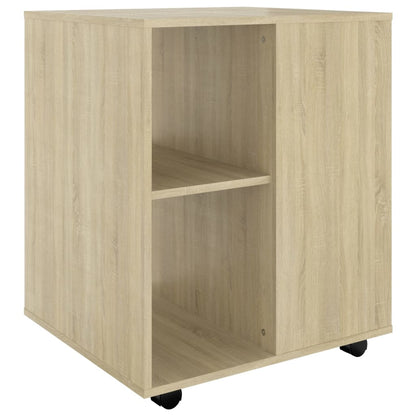 Mobiletto con Ruote Rovere Sonoma 60x53x72 cm Legno Multistrato