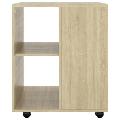 Mobiletto con Ruote Rovere Sonoma 60x53x72 cm Legno Multistrato