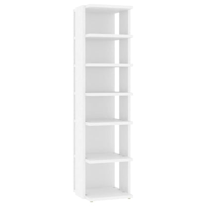 Scarpiera Bianca 27,5x27x102 cm in Legno Multistrato