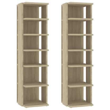 Scarpiere 2 pz Rovere sonoma 27,5x27x102 cm