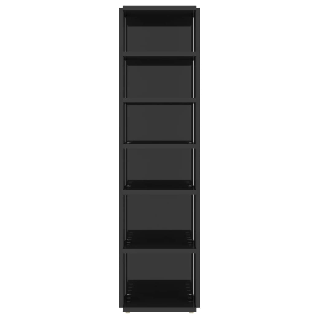 Scarpiere 2 pz Nero Lucido 27,5x27x102 cm